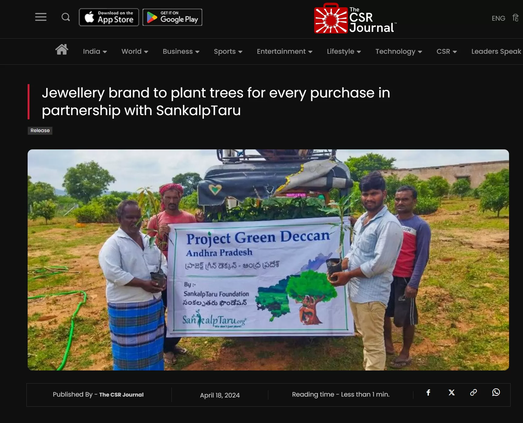 SankalpTaru Foundation Case Study